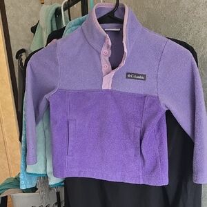 Columbia Lavender and Pink Fleece Pullover